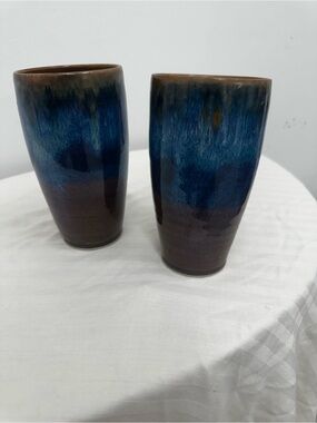 Sunset canyon pottery tall tumblers set of 2